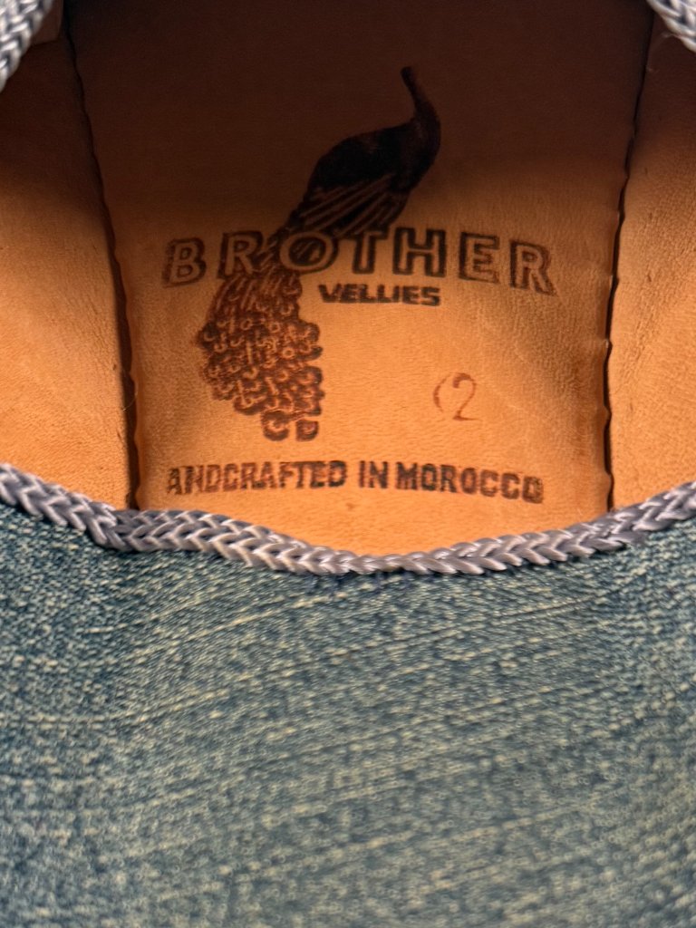 Brother Vellies Denim Babouche Slides — image 5 of 6